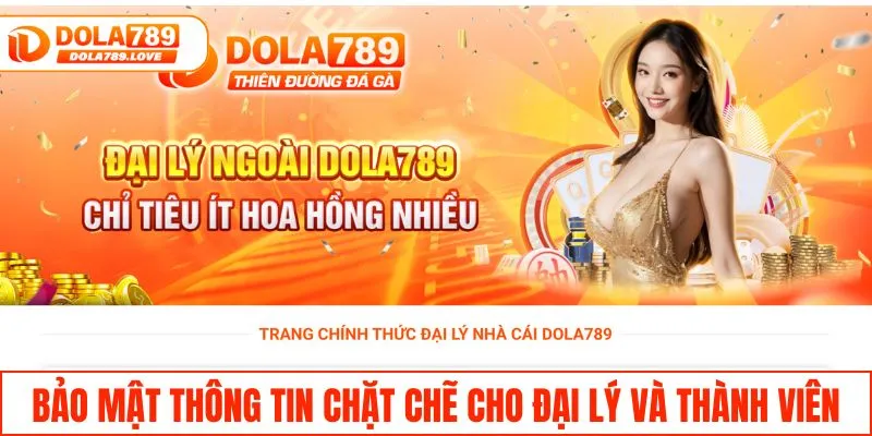 Trở Thành Đại Lý DOLA789 Để Nhận Hoa Hồng Siêu Hấp Dẫn Bảo mật thông tin chặt chẽ cho đại lý và thành viên