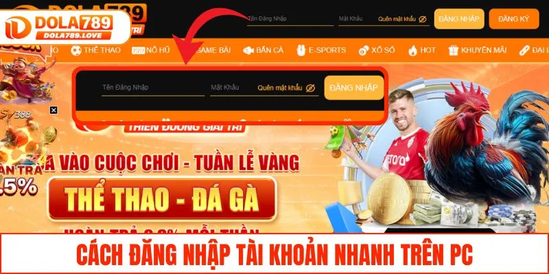 Đăng Nhập DOLA789 - Hướng Dẫn Cách Vào Game Chỉ Trong 1 Phút Cách đăng nhập tài khoản nhanh trên PC