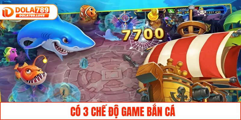 Bắn Cá Long Vương - Trải Nghiệm Đỉnh Cao Tại DOLA789 Có 3 chế độ game bắn cá